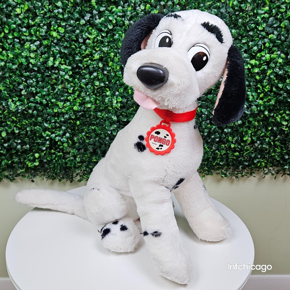 Vintage Disney PONGO 101 Dalmatians 1991 Mattel 14" Dog Plush Toy